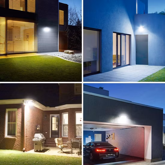 Dekra CB CE 承認高品質 IP65 50 ワット屋外照明防水ハイパワー庭庭 3 つのセキュリティライト 50 ワット 100 ワット 200 ワット LED フラッドライト