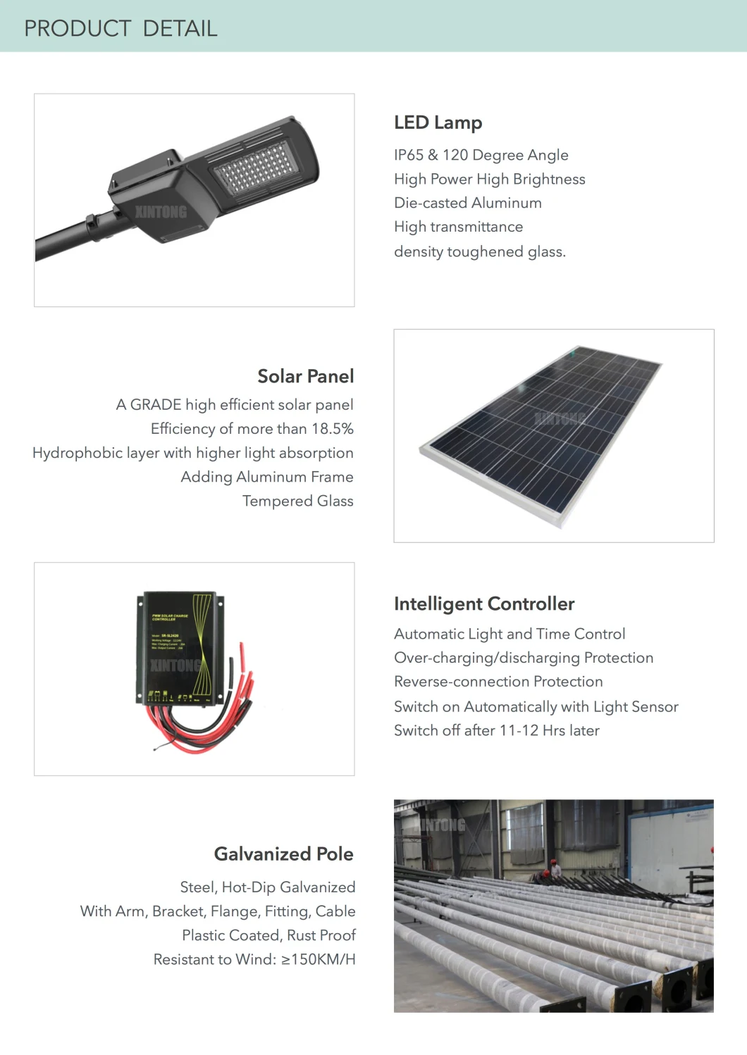 IP66 Solar LED Street Light LED Street Light SMD