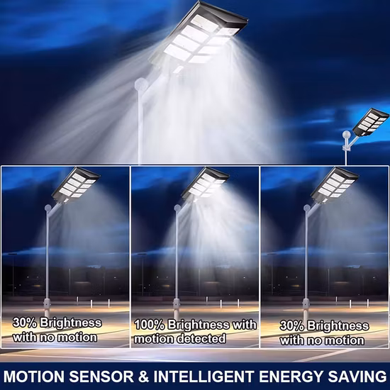 Cina Solarhersteller Alluminio 2000/1000/800/600/500W/400/300/200/100W LED Sensore IP66 Straße Telecamera オールインワン per esterni ABS COB ウォールフラッドガーデンロードライト